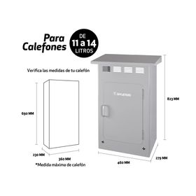 Gabinete para calefon hasta 14 litros Premium