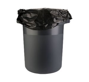 Basurero jardín sin tapa negro