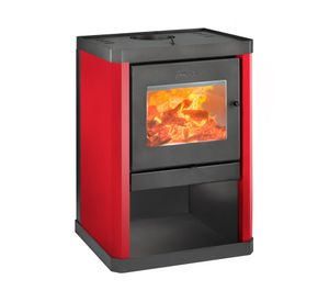 Estufa a leña Classic 400 rojo + Kit de Instalación 6''