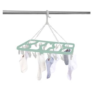 Colgador 24 clips bicolor