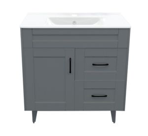Mueble vanitorio 80 cm BM-DELUXE-80SKG+P-80 gris