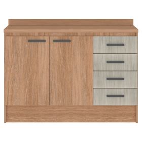 Mueble base Mía café 92.5x120x50 cm