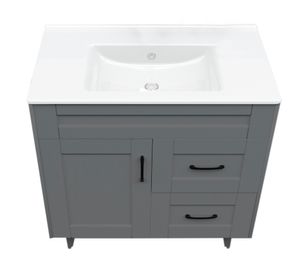 Mueble vanitorio 80 cm BM-DELUXE-80SKG+P-80 gris