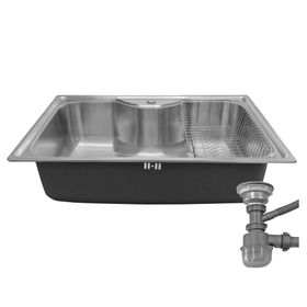 Lavaplatos sobrecubierta 21x50x80 cm gris