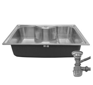 Lavaplatos sobrecubierta 21x50x80 cm gris