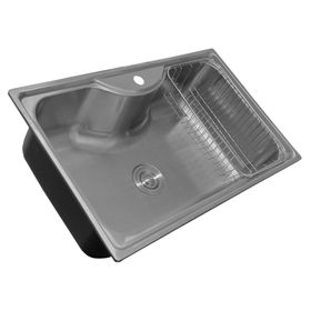 Lavaplatos sobrecubierta 21x50x80 cm gris