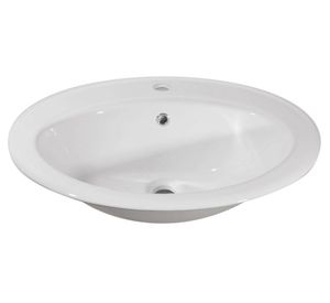 Lavamanos sobreponer 57,5x49 cm blanco Vessanti