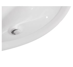 Lavamanos sobreponer 57,5x49 cm blanco Vessanti