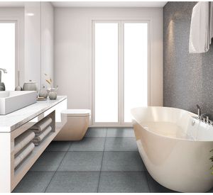 Porcelanato piso muro 60x60 cm Clinker gris oscuro 1,44 m2 Baldara