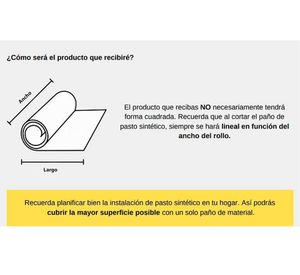 Pasto sintético 1m2 Decomarin