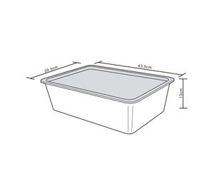 Caja organizadora gris 13 lt