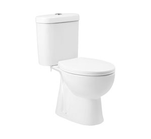 WC one piece muro 18 cm Aura plus blanco + fijación y asiento