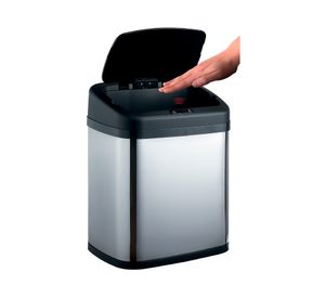 Basurero con sensor cromado 20 lt