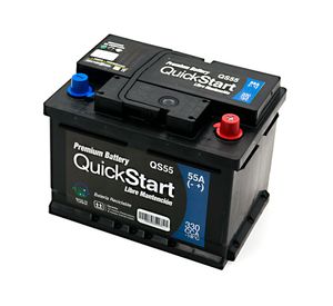 Batería 55AH 330CCA derecho QS55 Quick Start