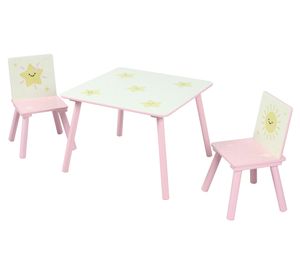 Mesa + 2 sillas infantiles Astral pink