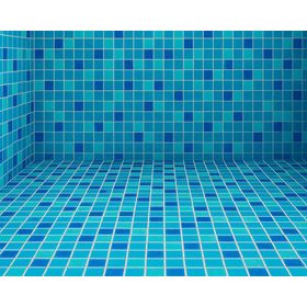 Mosaico piscina 32.7x32.7 cm azul mix
