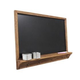 Pizarra tiza repisa 4 ganchos 40x60 cm