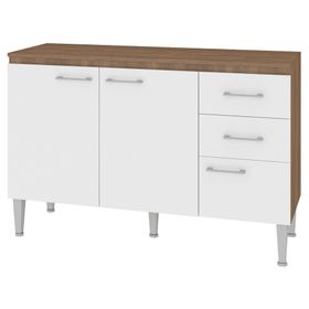 Mueble cocina 3 puertas 2 cajones Shin blanco