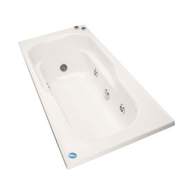 Tina hidromasaje 70x150 cm 5 jets izquierdo Logic Norglas.