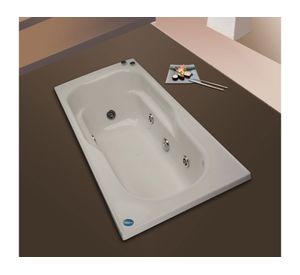 Tina hidromasaje 70x150 cm 5 jets izquierdo Logic Norglas.