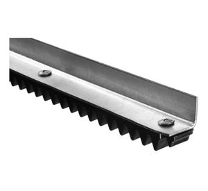 Cremallera 1 m negro/cromado Veloti