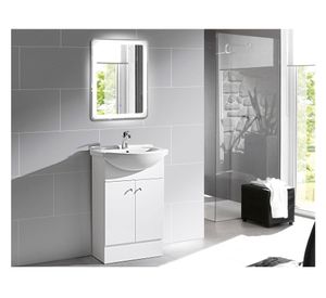 Mueble vanitorio 55 cm Alba blanco