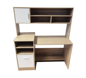 Centro de trabajo 2 puertas Noruega blanco/natural M+Design