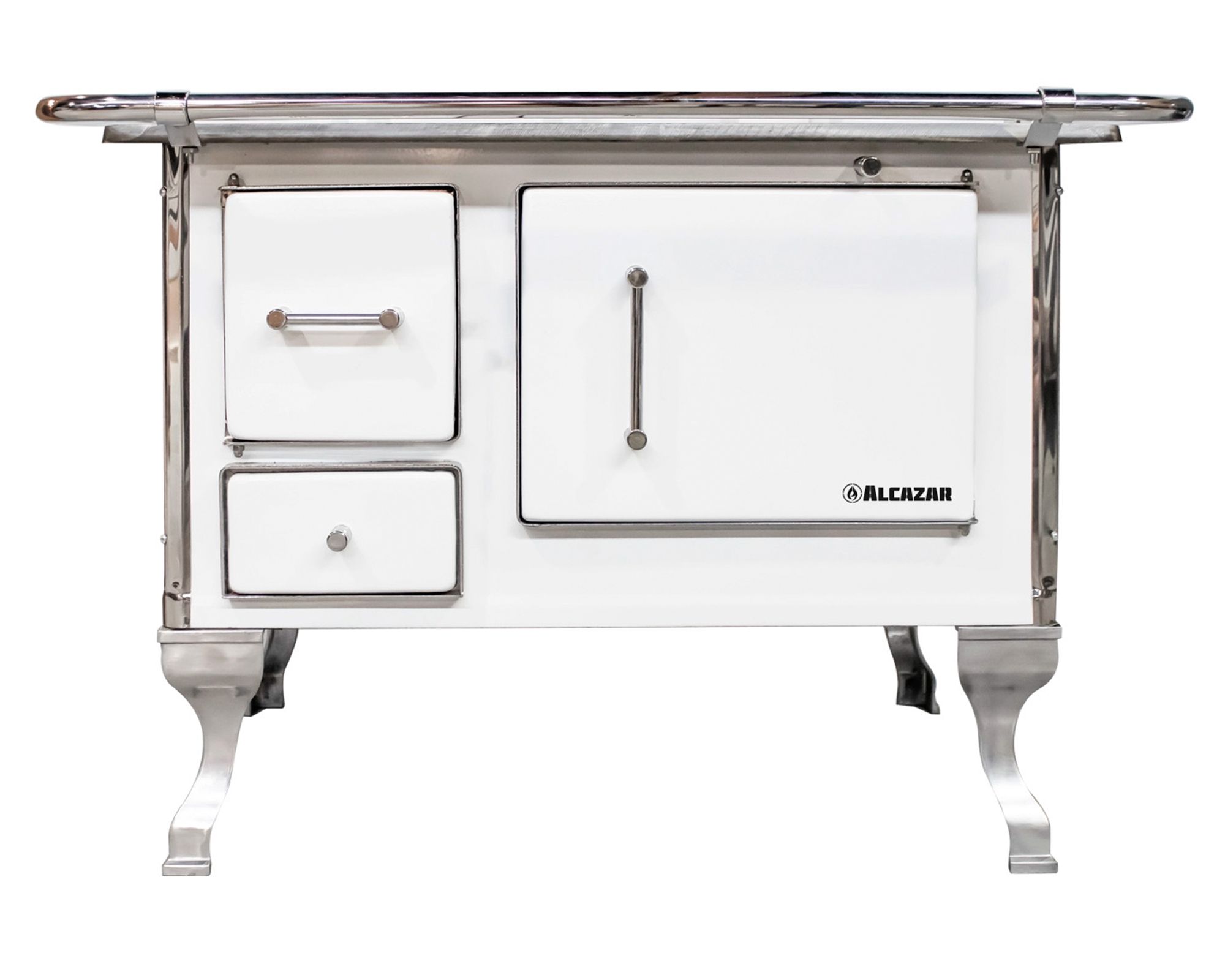 Alcazar Cocina a leña Llaima 70 blanco