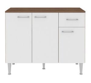 Mueble cocina 3 puertas 1 cajón Eva blanco