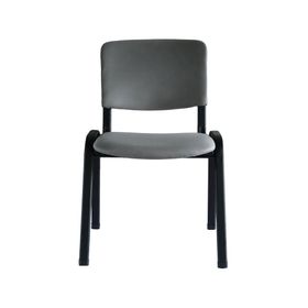 Silla visita apilable gris