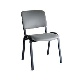 Silla visita apilable gris