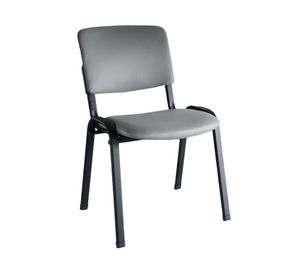 Silla visita apilable gris