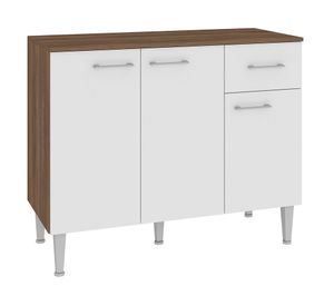 Mueble cocina 3 puertas 1 cajón Eva blanco