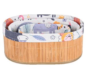 Canasto organizador clóset Oval 3 piezas