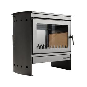 Estufa a leña Tirolesa 28 kW gris