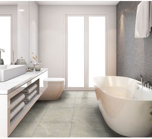 Gres porcelánico muro piso 60x60cm gris claro 1,44 m2 Klipen
