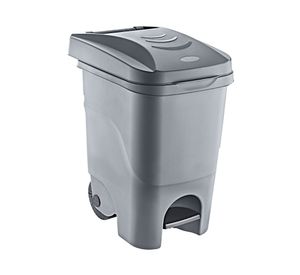 Basurero 60 litros Pedal con ruedas Cotidiana