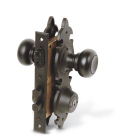 Cerradura embutida pomo acceso 6180 negro colonial Scanavini