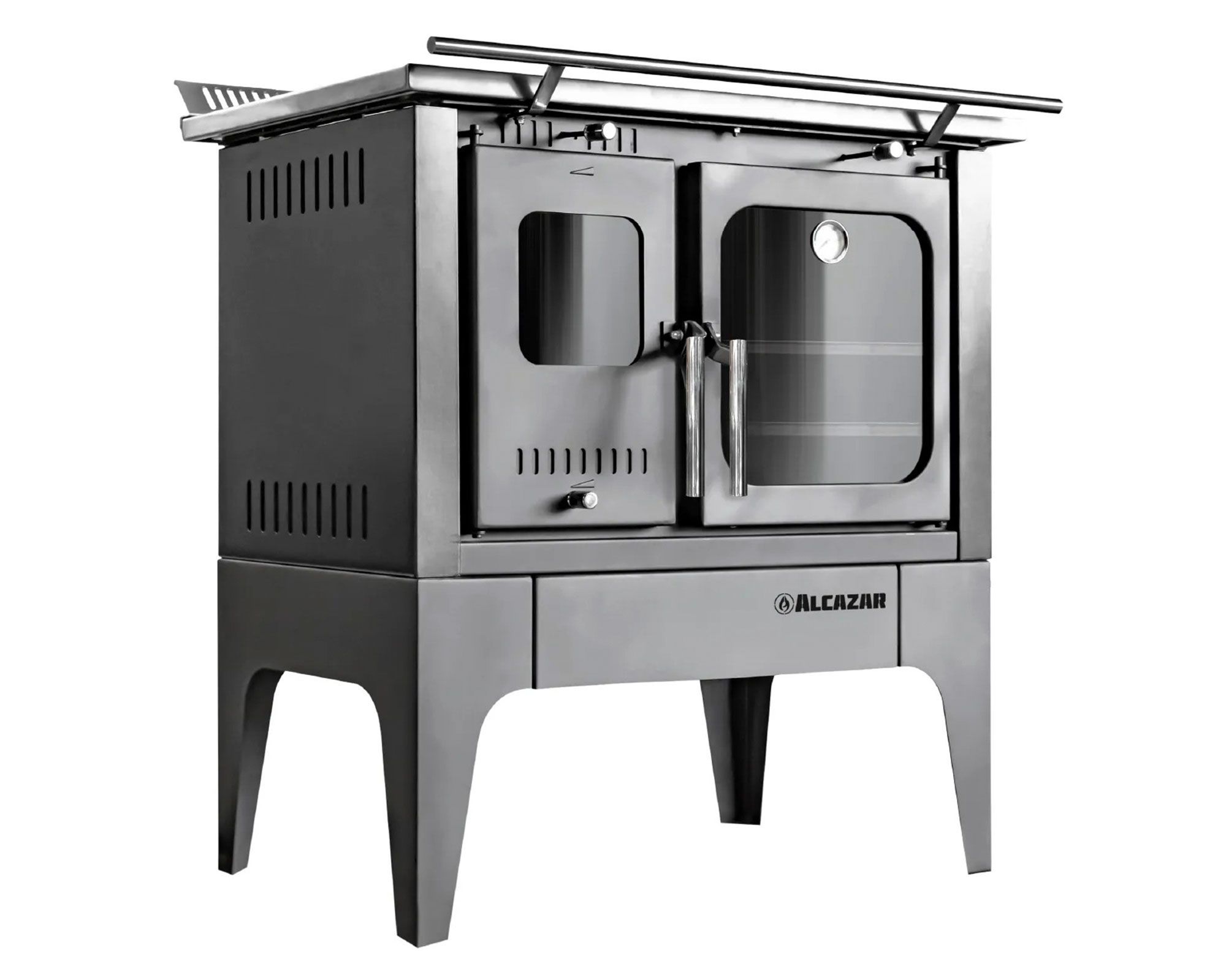 Cocina a Leña Europea S800 Gris Alcazar