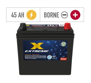 Batería 45AH 380CCA izquierdo MF55B24L Extreme.