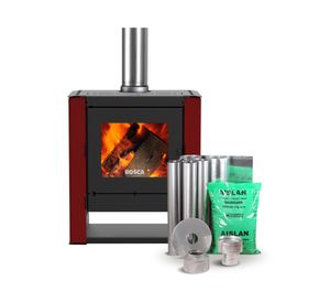 Estufa a leña Gold 500 12.2 kW/hr burdeo