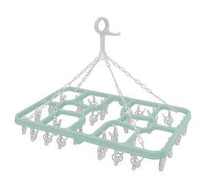 Colgador 36 clips bicolor