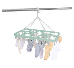 Colgador 36 clips bicolor