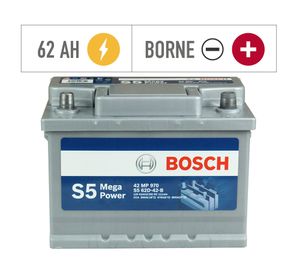 Batería 62AH 560CCA derecho S562D Bosch