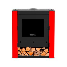 Estufa a leña Gold500 12.2 kW rojo + kit de instalación