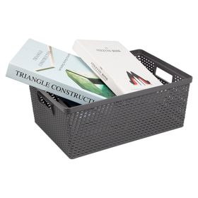 Caja organizadora Tejida tapa bambú marengo 11.5L