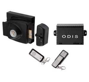 Cerradurasobrepuesta eléctrica 783 14x8 cm negro