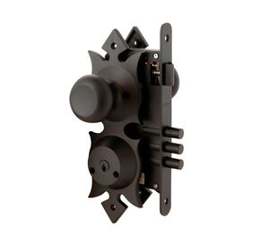 Cerradura embutida pomo acceso negra Colonial 206 Odis