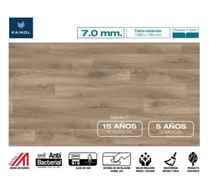 Piso flotante Classic touch roble marineo 7 mm 2.67 m2