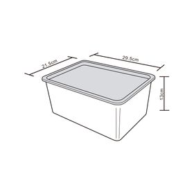 Caja organizadora gris 6 lt